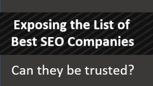 Exposing List of Best SEO Companies